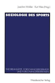 Soziologie des Sports - Cover