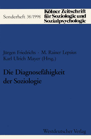 Die Diagnosefähigkeit der Soziologie - Cover