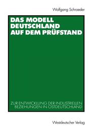 Das Modell Deutschland auf dem Prüfstand - Cover