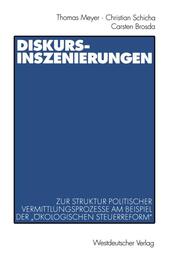 Diskurs-Inszenierungen - Cover