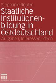 Staatliche Institutionenbildung in Deutschland