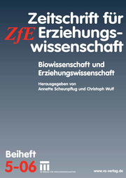 Biowissenschaft und Erziehungswissenschaft - Cover