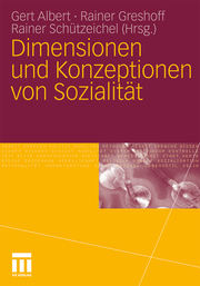 Dimensionen und Konzeptionen von Sozialität - Cover