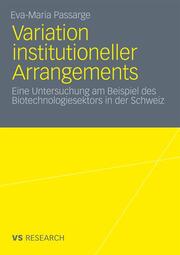 Variation institutioneller Arrangements - Cover