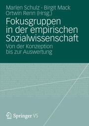 Fokusgruppen in der empirischen Sozialwissenschaft - Cover