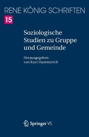 Soziologische Studien zu Gruppe und Gemeinde - Cover
