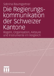 Die Regierungskommunikation der Schweizer Kantone - Illustrationen 1