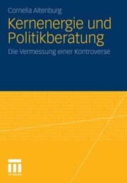 Kernenergie und Politikberatung - Cover
