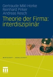 Theorie der Firma: interdisziplinär - Cover