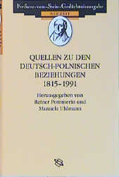 Quellen zu den deutsch-polnischen Beziehungen 1815-1991 - Cover