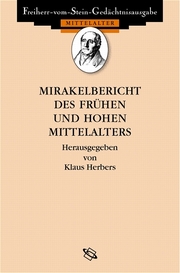 Mirakelberichte des frühen und hohen Mittelalters - Cover