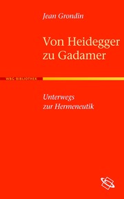 Von Heidegger zu Gadamer - Cover