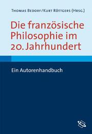 Die französische Philosophie im 20. Jahrhundert - Cover