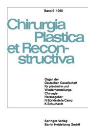 Organ der Deutschen Gesellschaft für Plastische und Wiederherstellungs-Chirurgie - Cover
