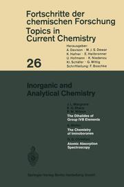 Inorganic and Analytical Chemistry - Cover