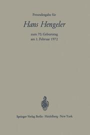 Freundesgabe für Hans Hengeler zum 70.Geburtstag am 1.Februar 1972