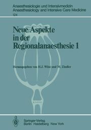 Neue Aspekte in der Regionalanaesthesie 1 - Cover