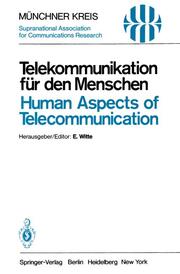 Telekommunikation für den Menschen / Human Aspects of Telecommunication