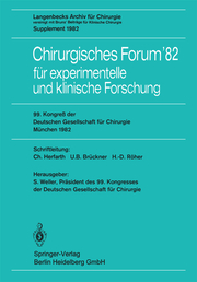 Chirurgisches Forum82 für experimentelle und klinische Forschung