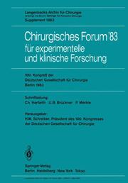 Chirurgisches Forum 83 für experimentelle und klinische Forschung