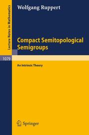 Compact Semitopological Semigroups - Cover