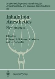 Inhalation Anesthetics - Cover