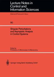 Singular Perturbations and Asymptotic Analysis in Control Systems - Cover