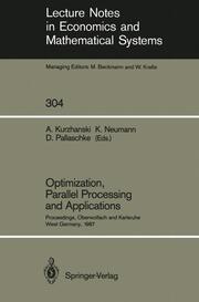 Optimization, Parallel Processing and Applications - Cover