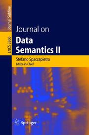 Journal on Data Semantics II