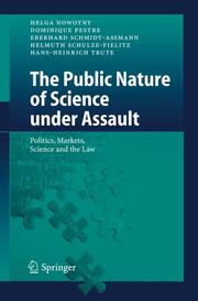 The Public Nature of Science under Assault - Cover