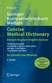 Springer Kompaktwörterbuch Medizin Concise Medical Dictionary