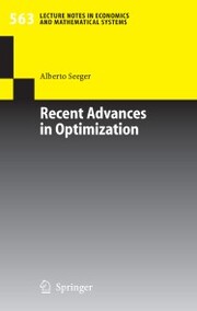 Recent Advances in Optimization - Cover