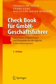 Check Book für GmbH-Geschäftsführer - Cover