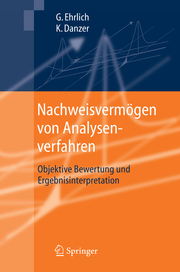 Nachweisvermögen von Analysenverfahren - Cover