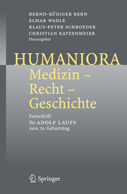 Humaniora: Medizin - Recht - Geschichte - Cover