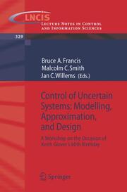 Control of Uncertain Systems: Modelling, Approximation, and Design