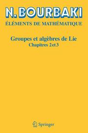 Groupes et algebres de Lie