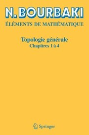 Topologie générale - Cover