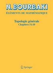 Topologie générale - Cover