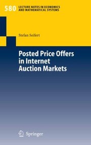 Posted Price Offers in Internet Auction Markets - Cover