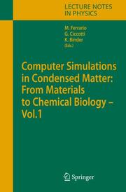Computer Simulations in Condensed Matter: From Materials to Chemical Biology 1