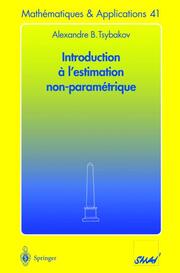 Introduction a l'estimation non parametrique