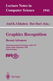 Graphics Recognition.Recent Advances