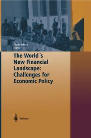 The World's New Financial Landscape: Challenges for Economic Policy - Cover