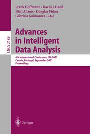 Advances in Intelligent Data Analysis - Cover