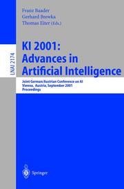 KI 2001: Advances in Artificial Intelligence