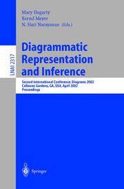 Diagrammatic Representation and Inference - Cover