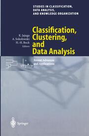 Classification, Clustering, and Data Analysis - Cover