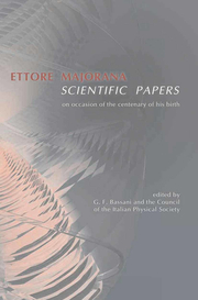 Ettore Majorana: Scientific Papers - Cover
