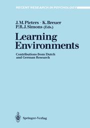 Learning Environments - Cover